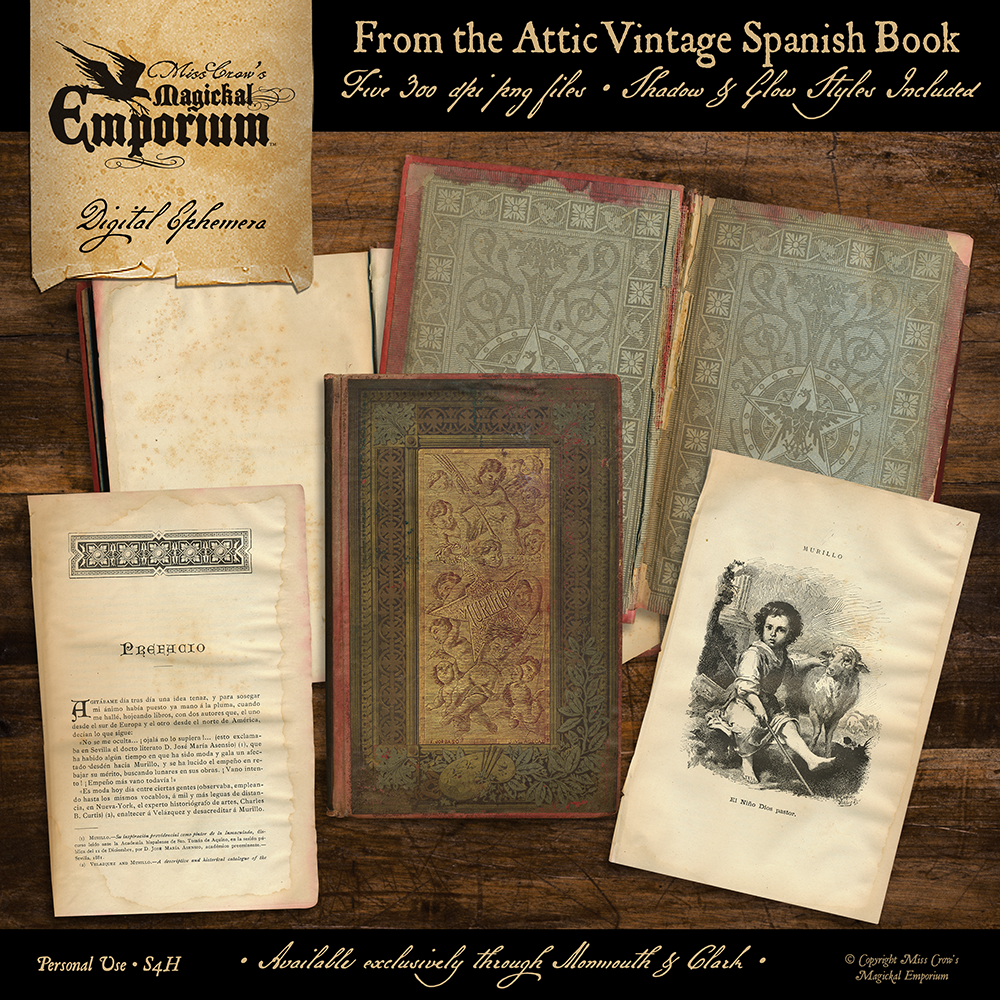 From the Attic Vintage Spanish Book
