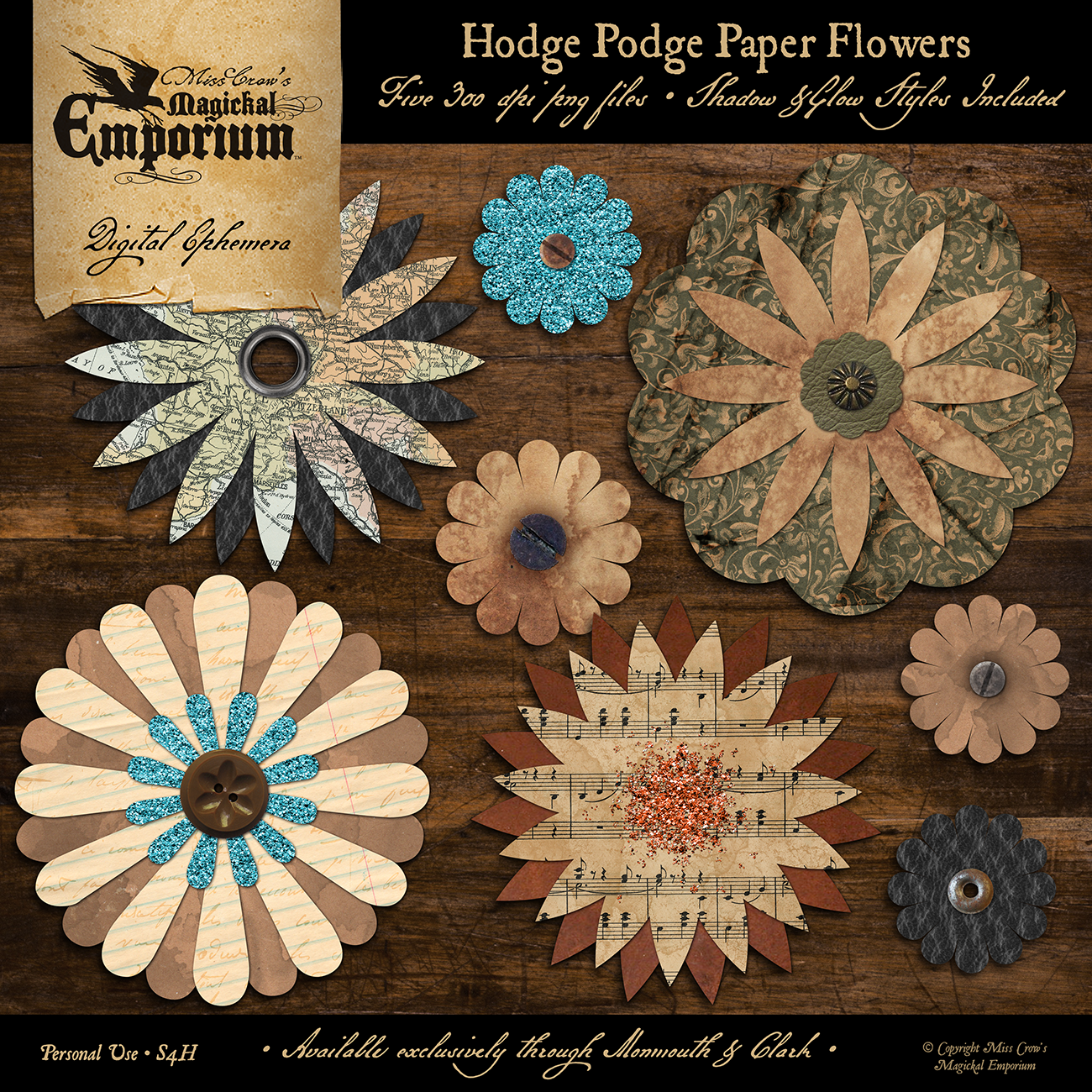 Hodge Podge Paper Flowers